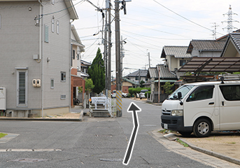 岡山市東区の美容室cuthousesoraルート案内２